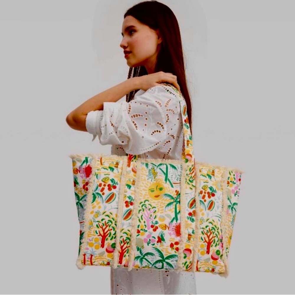 Roller Rabbit Colorful Floral Tote - Picture 2 of 4